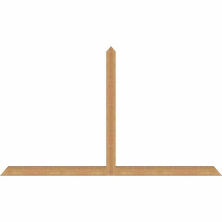 Ekena Millwork Portland Timber Gable Bracket, Western Red Cedar, 84"W x 49"H x 1 1/2"D x 3 1/2"F, 14/12 Pitch GBW084X49X0204POR00SWR